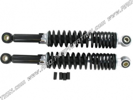 Pair of adjustable black TUN 'R shock absorbers length 320mm for moped