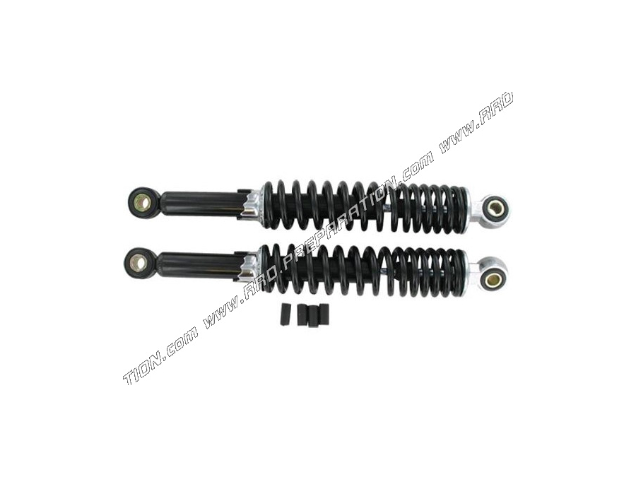 Par de amortiguadores TUN 'R negros ajustables de 320 mm de longitud para ciclomotor