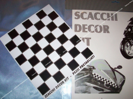 Black / white checkered sticker 19X22cm tiles 2.5X2.5cm