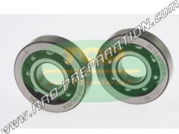 Set of 2 reinforced bearings TOP PERFORMANCE minarelli scooter / DERBI euro 1, 2 and 3, am6 in Ø20mm...