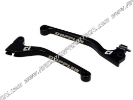 Pair of black DOPPLER brake and clutch lever for mécaboite DERBI SENDA SM / R RACE from 2003 to 2009