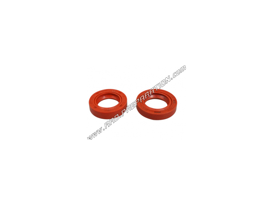 Set of 2 reinforced P2R crankshaft oil seals (spi seal) for PIAGGIO / GILERA scooter (Typhoon, NRG...)