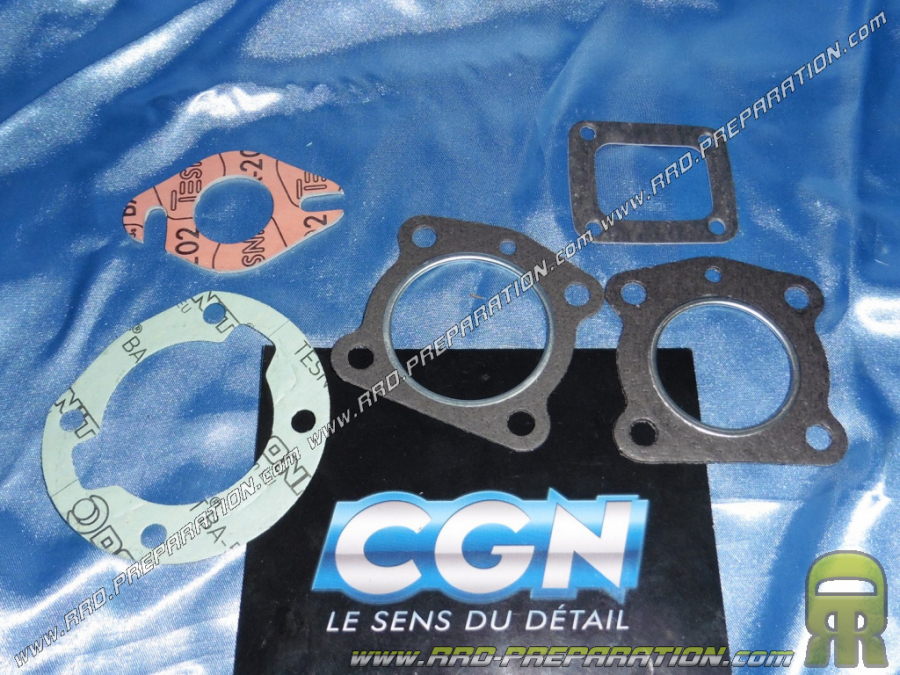 Pack joint complet CGN pour Peugeot 103 air Ø40mm 50cc et Ø46 75cc 2 transferts admission sur carter