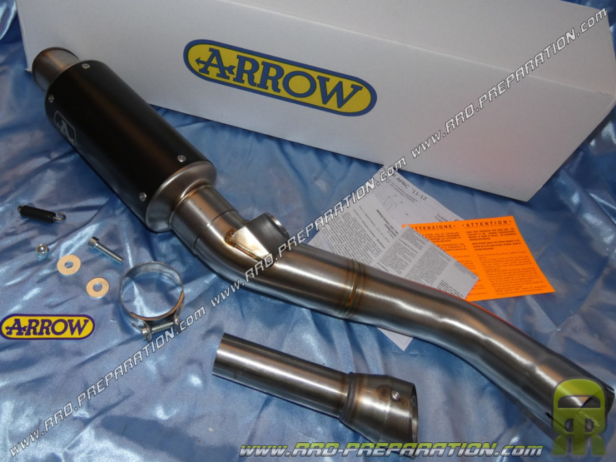 ARROW GP2 silencer with stainless steel intermediate for APRILIA RSV4, FACTORY, TUONO V4R, APRC .... From 2009 to 2015