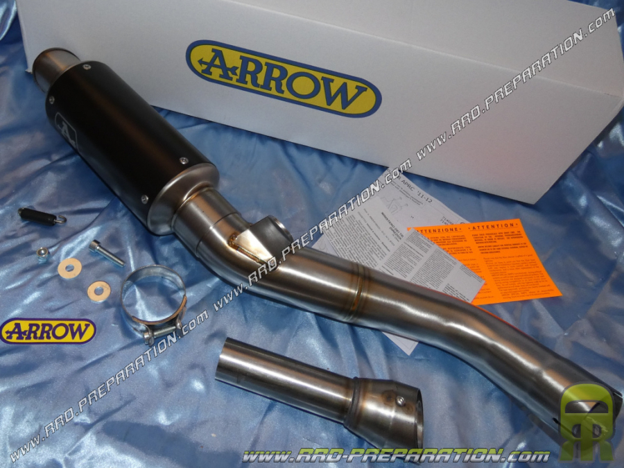 Silencieux ARROW GP2 avec intermédiaire inox pour APRILIA RSV4, FACTORY, TUONO V4R, APRC.... De 2009 a 2015