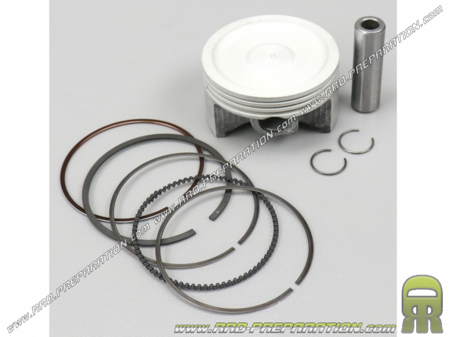 Piston 3 segments ITALKIT Ø53.97mm à Ø56mm axe 15mm pour cylindre origine sur moto BETA 125 RR, RE, ALP, MOTARD... 4T