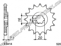FRANCE EQUIPEMENT chain sprocket for SUZUKI LT 80cc quad from 1987 to 2006