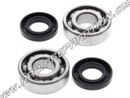 2 reinforced bearings + WRP crankshaft oil seals for QUAD SUZUKI LT 80 and KAWASAKI KSF 80 from 1987 to 2006