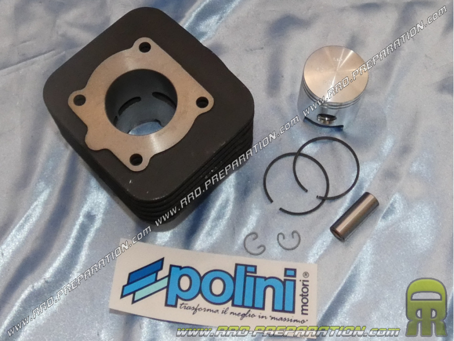 Kit haut moteur 50cc cylindre, piston Ø40mm POLINI fonte pour moto POLINI X5, XP5, XP1, MINICROSS... Refroidissement par air 