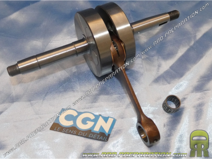 Crankshaft, connecting rod assembly CGN original type (left ignition thread) for MBK 51 / motobecane av10 / av7