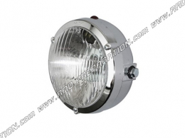 Headlight (light) round chrome Ø103mm P2R for moped, mob, 103, 51, fox...