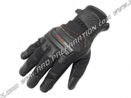 Par de guantes ADX VENTURA negros/rojos homologados de entretiempo tallas medias a elegir