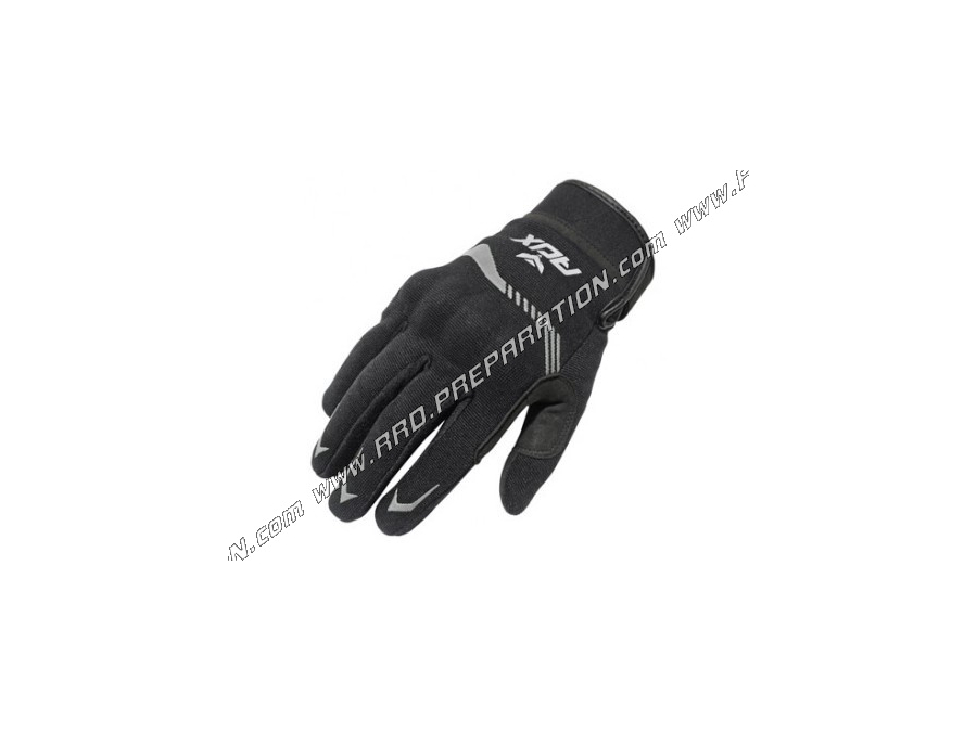 Pair of ADX VISTA gloves black / silver approved mid-season short sizes to choose from