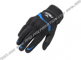 Par de guantes ADX VISTA cortos de entretiempo homologados negro/azul tallas a elegir