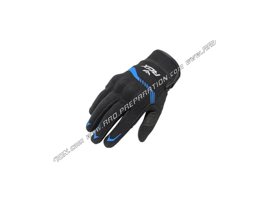 Paire de gants ADX VISTA noir / bleu homologué mi-saisons court tailles aux choix