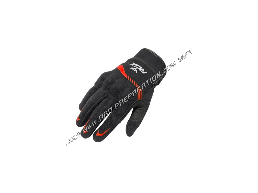 Pair of ADX VISTA gloves black / red HONDA approved mid-season short sizes to choose from