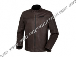 Blouson moto cuir TUCANO homme, avec protection épaules et coudes, homologué, taille au choix