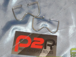 Pair of staple, sheath fixing and cable for Peugeot 103