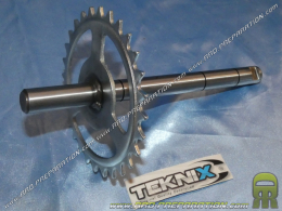 Eje de pedalier TEKNIX para MOTOBECANE, MBK 51... Con 28 dientes