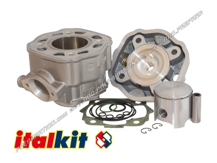 Kit 75cc high engine Ø48mm ITALKIT Racing mono-segment aluminum DERBI euro 1 & 2