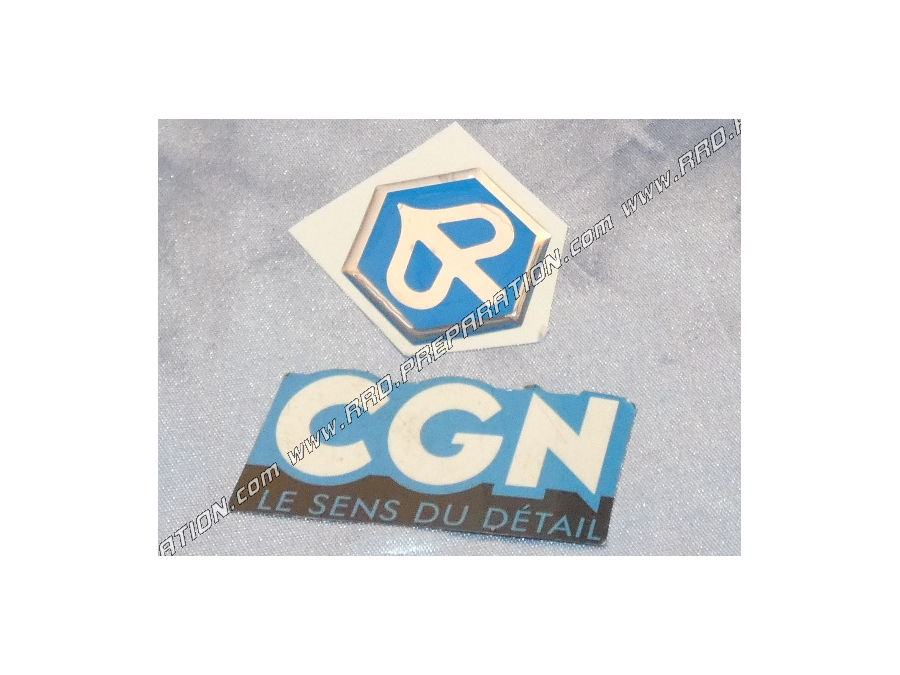 Autocollant PIAGGIO avec logo, bleu d'origine