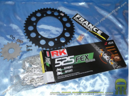 Kit chaine FRANCE EQUIPEMENT renforcé pour moto YAMAHA TDM 850 de 1991 à 1995 dentures aux choix