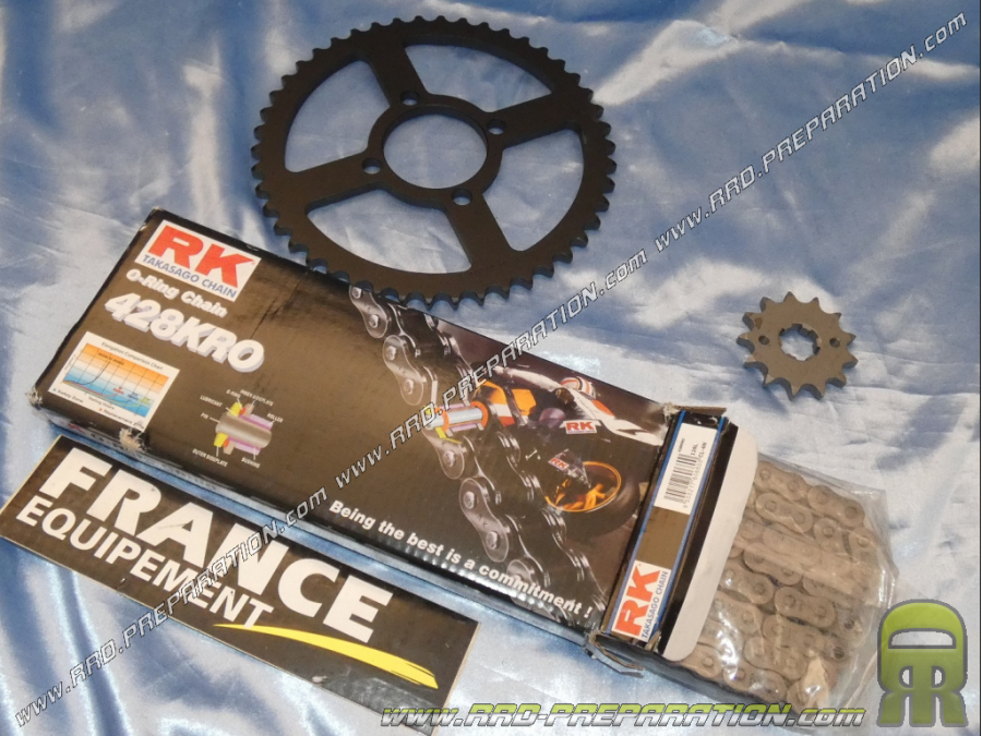 Kit chain FRANCE EQUIPMENT reinforced for motorcycle HONDA CBR R ... 125cc 2004 a 2010