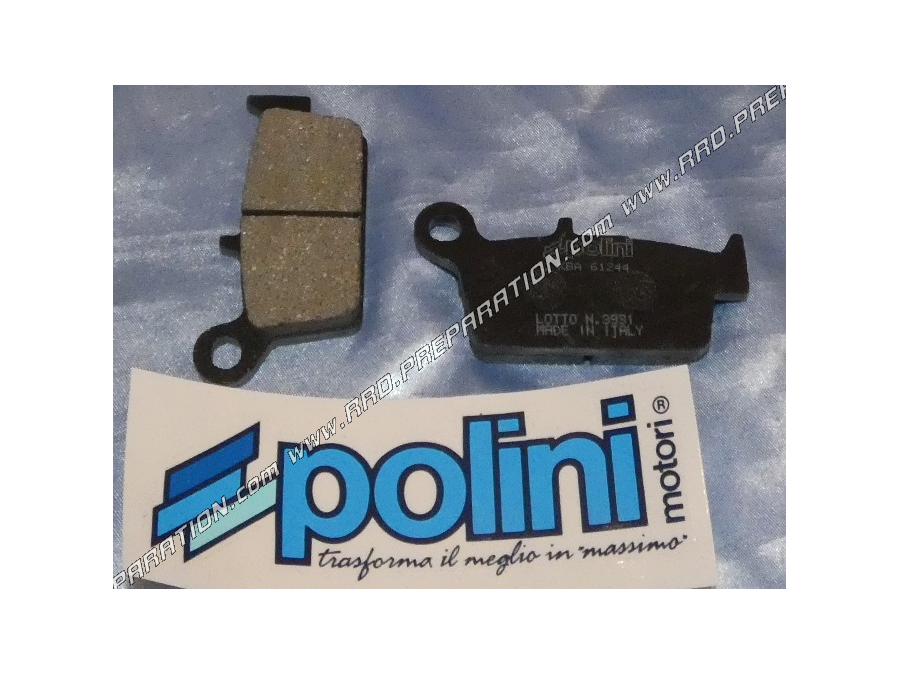 Pastillas de freno POLINI delanteras/traseras moto, scooter HM CRE, DERAPAGE, HONDA LEAD, KYMCO COBRA, HEROISM, SNIPER 50, 125