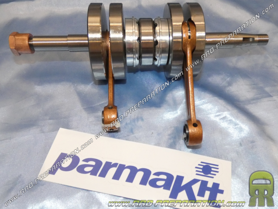 Crankshaft PARMAKIT race reinforced origin for RUMI 125cc twin cylinder 2T