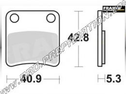 AP RACING front - rear brake pads for APRILIA 850 MANA, HONDA 1000 CRF, 1200 VFR, 1800 GOLDWING, BMW C 650 GT..