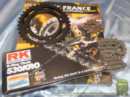 Kit chaine FRANCE EQUIPEMENT renforcé pour QUAD DINLI DMX 360cc de 2007 à 2017