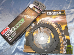 Kit chain FRANCE EQUIPMENT reinforced for motorcycle TRIUMPH SPEED TRIPLE 1050 from 2011 to 2016 ... teeth with the choices