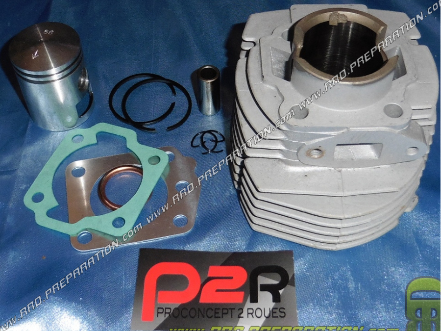 Kit 50cc Ø39mm P2R tipo original aluminio aire para MBK 88, AV44.../motobecane av7 (redondeado)