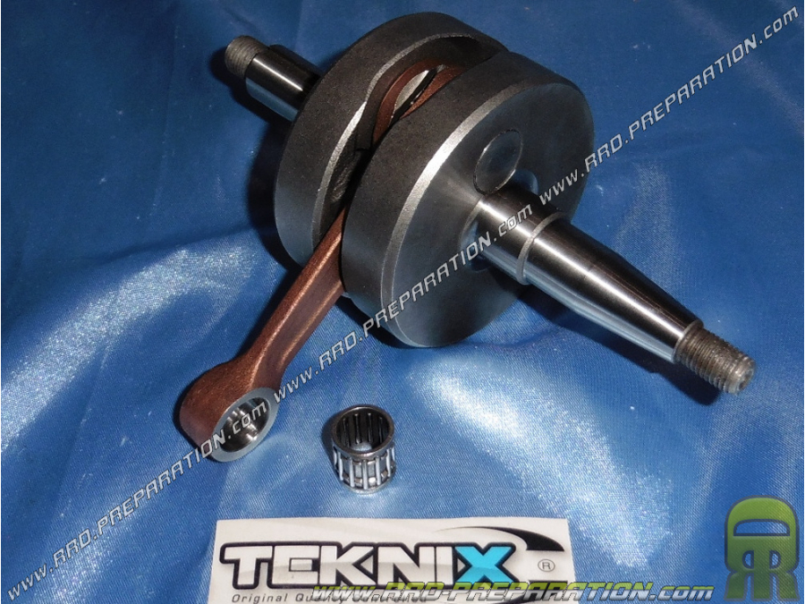 Cigüeñal, conjunto biela TEKNIX RACING race 39mm (Ø17mm silks) para motor mécaboite minarelli am6