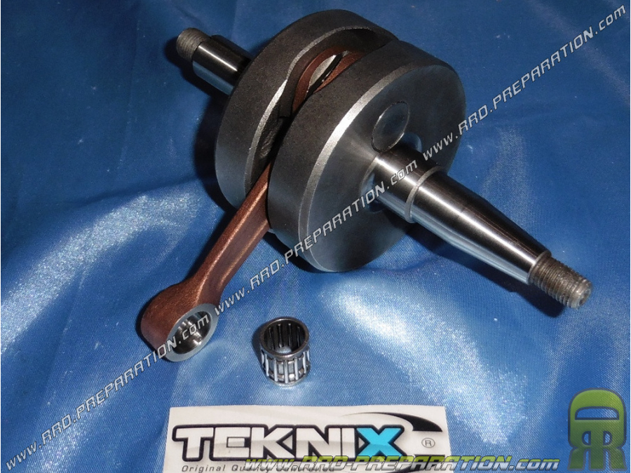 Crankshaft, connecting rod assembly TEKNIX RACING stroke 39mm (Ø17mm bristles) for mécaboite minarelli am6