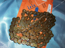 Chaîne renforcée largeur 415 IRIS TX standard pour mob, mécaboite 50, ... Taille au choix