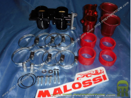 Complete oval MALOSSI butterfly housing Ø 38 MHR for maxi scooter YAMAHA T MAX 530 ie 4T LC from 2012 to 2016
