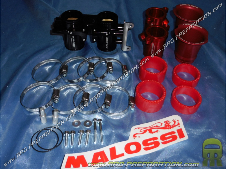 Complete oval MALOSSI butterfly housing Ø 38 MHR for maxi scooter YAMAHA T MAX 530 ie 4T LC from 2012 to 2016