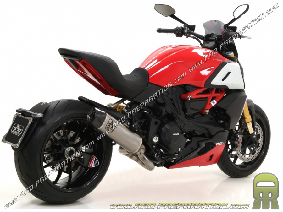 Kit silencieux d'échappement AVEC raccord ARROW INDY RACE pour Ducati DIAVEL 1260 S de 2019 à 2020