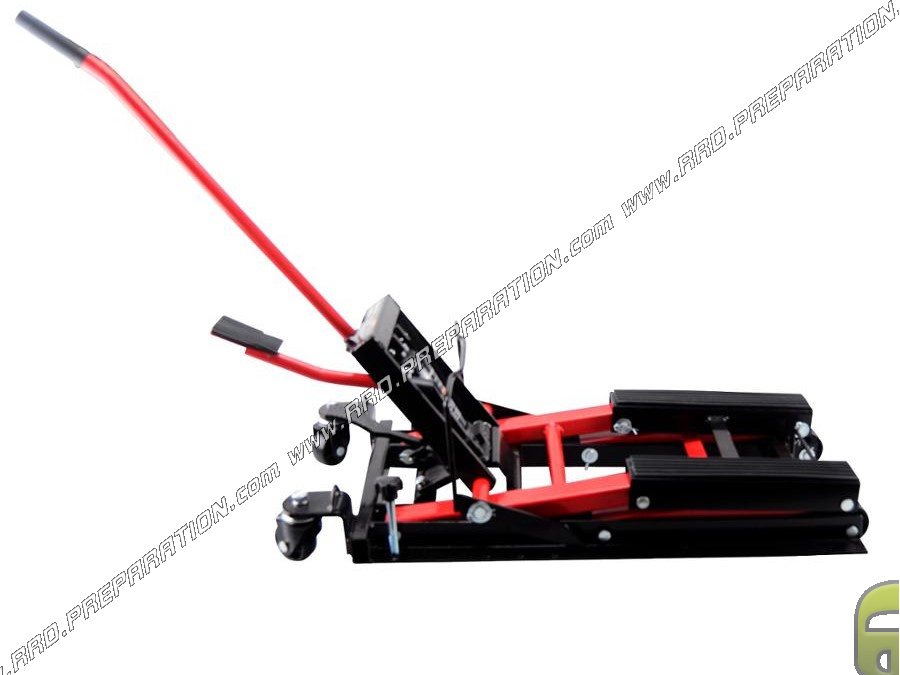 CGN Elevador hidraulico para motos 680KG universal reforzado rojo