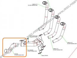 "Link pipe" pour collecteur ARROW inox sur HONDA CBR et CB 650 R a partir de 2019