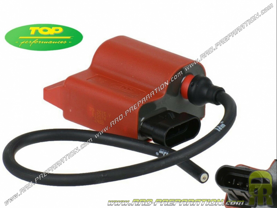 High voltage coil / CDI Racing variable TOP PERFORMANCES PIAGGIO 50cc 4S FLY, LIBERTY, VESPA, ZIP ...