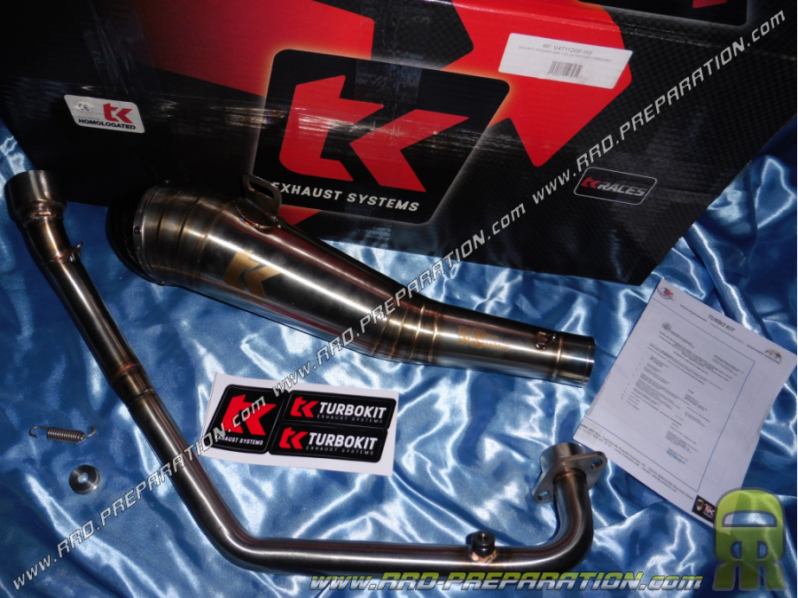 Pot d'échappement TURBOKIT TK GP H3 pour KEEWAY RKF 125cc 4T