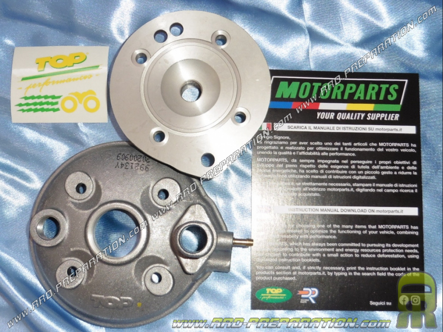 Espárragos culata (dos partes) para kit scooter TOP PERFORMANCES TPR 86cc aluminio para líquido PIAGGIO (NRG, RUNNER...)