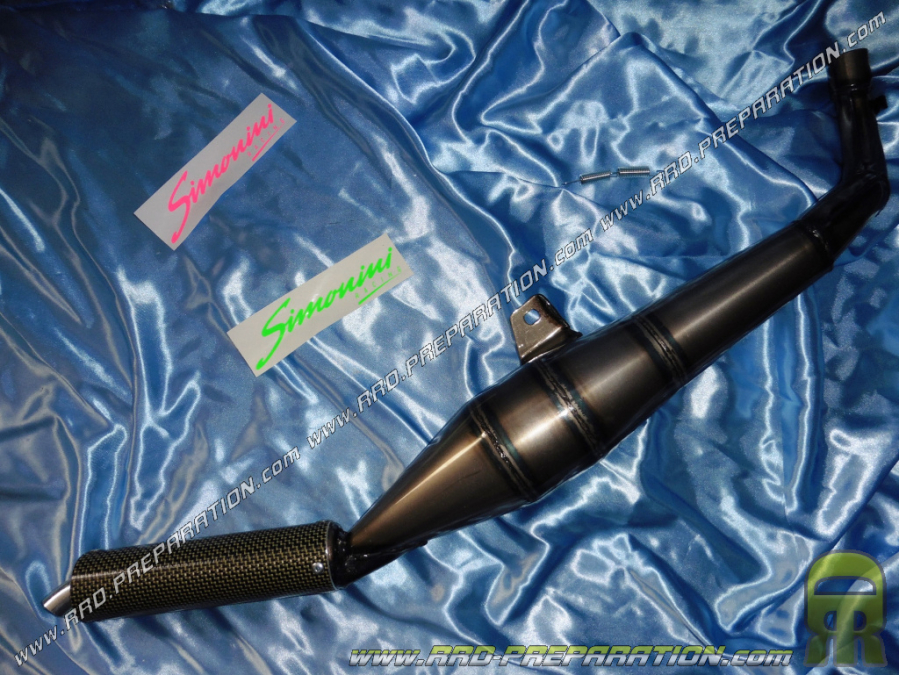 SIMONINI Racing exhaust carbon silencer for PIAGGIO CIAO, PX, BRAVO ... diameters 22 / 30mm to choose from