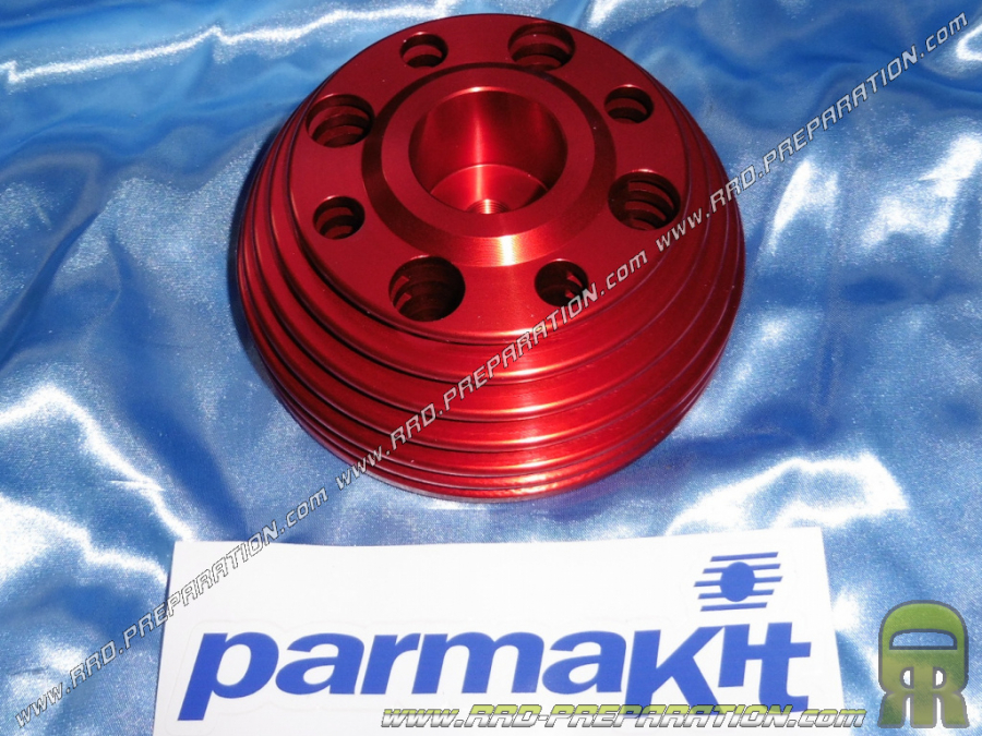 Culasse PARMAKIT "RED DEVIL" pour kit W FORCE Ø60 145cc aluminium sur scooter VESPA PRIMAVERA, PK, ETS, ET3, XL... 125cc 2T