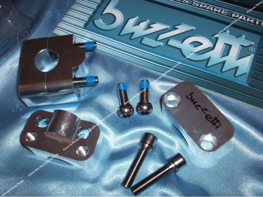 CNC machined BUZZETTI Competition handlebar clamps for Ø22.2mm/Ø28.6mm handlebars of your choice