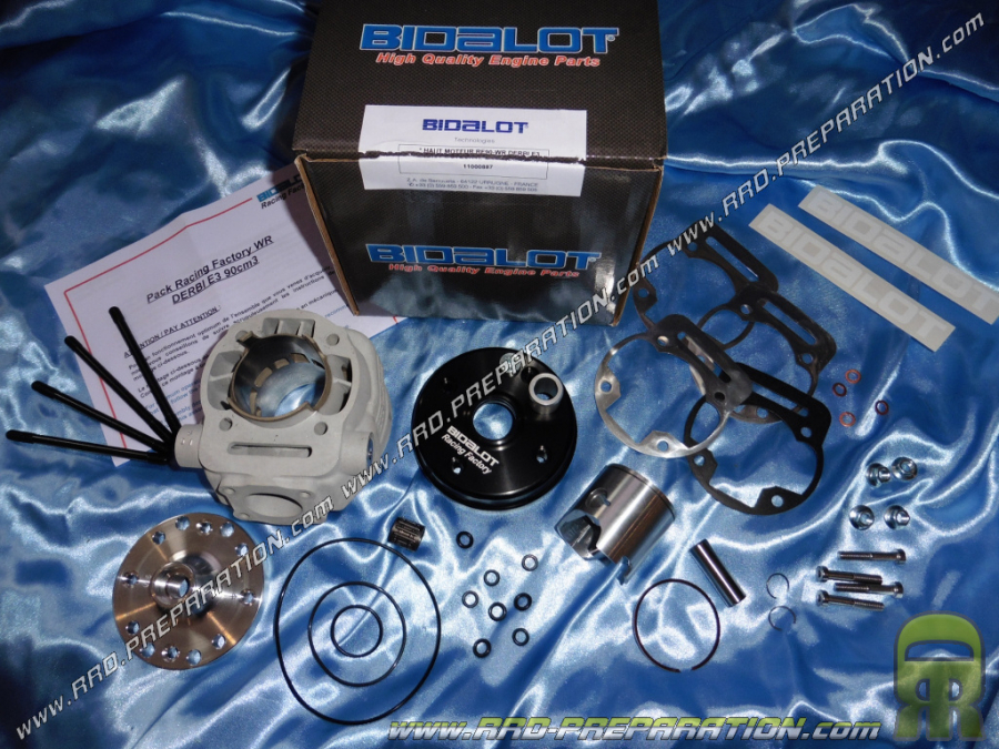  Kit 90cc haut moteur Ø50,5mm BIDALOT RACING FACTORY 90 WR (spécial course 44.90mm) DERBI euro 3