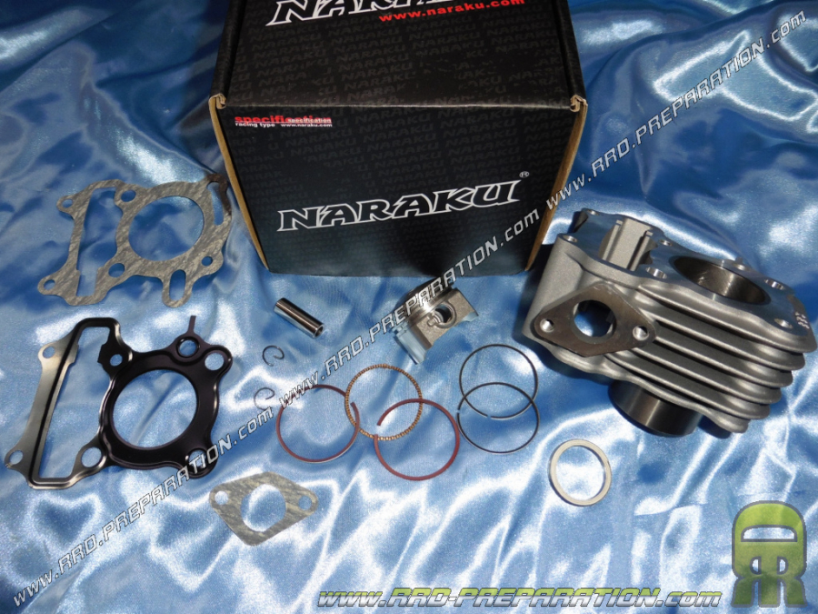 Cylinder - piston 65cc Ø46mm NARAKU V2 aluminum 10mm axle for SYM MIO, ORBIT, PEUGEOT KISBEE, SPEEDFIGHT 3 4T