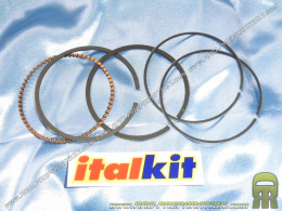 Jeu de segments et racleur Ø57mm pour kit 150cc ITALKIT aluminium sur KYMCO, MTR, SYM, TGB / scooter chinois 4T GY6 2 soupapes
